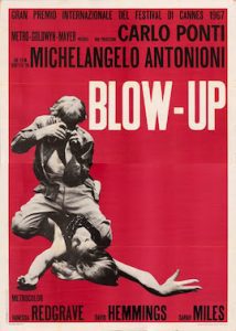 Film poster with the title: Blow Up