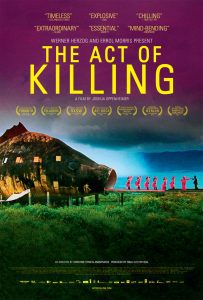 Film poster with the title: The Act of Killing