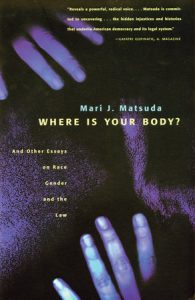 Book cover with the title: Where is Your Body: And Other Essays on Race, Gender, and the Law